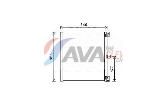 Condenser, air conditioning PR5088 Ava Quality Cooling, Image 2