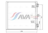 Condenser, air conditioning PR5105 Ava Quality Cooling
