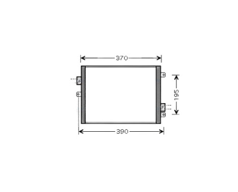 Condenser, air conditioning PRA5052 Ava Quality Cooling