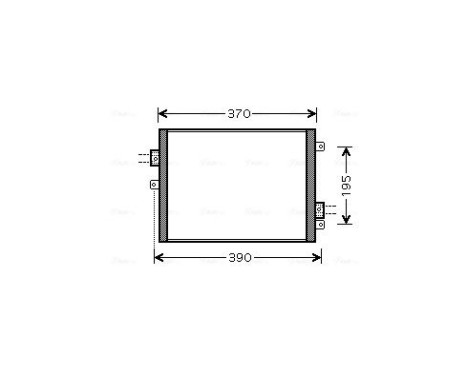 Condenser, air conditioning PRA5052 Ava Quality Cooling, Image 2