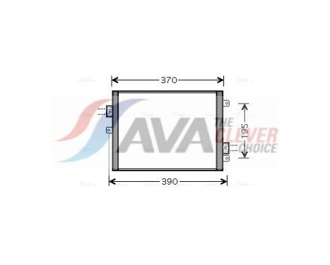 Condenser, air conditioning PRA5052 Ava Quality Cooling, Image 2