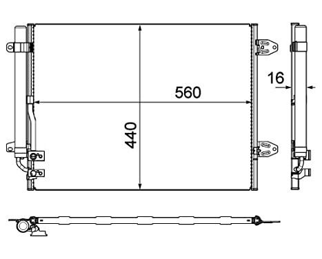 Condenser, air conditioning PREMIUM LINE