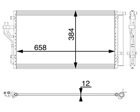 Condenser, air conditioning PREMIUM LINE