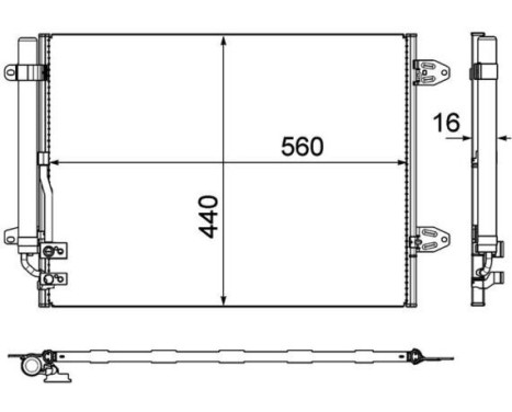 Condenser, air conditioning PREMIUM LINE, Image 3