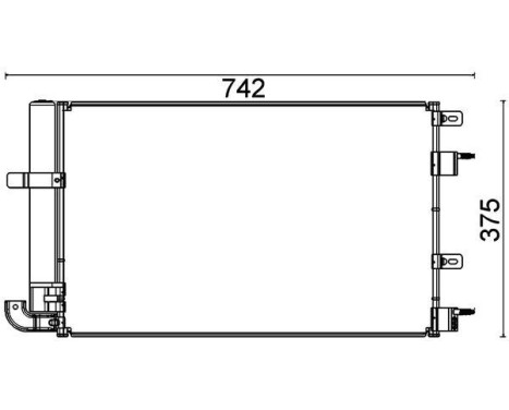 Condenser, air conditioning PREMIUM LINE, Image 2