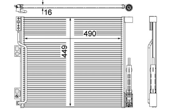 Condenser, air conditioning PREMIUM LINE, Image 2