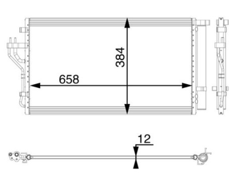 Condenser, air conditioning PREMIUM LINE, Image 3