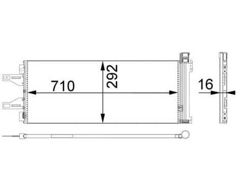 Condenser, air conditioning PREMIUM LINE, Image 2