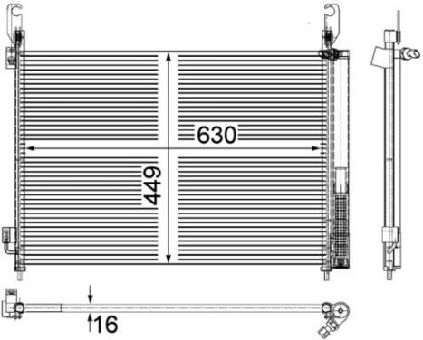 Condenser, air conditioning PREMIUM LINE, Image 2