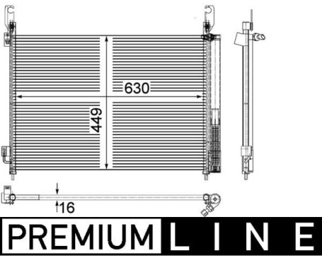 Condenser, air conditioning PREMIUM LINE, Image 3