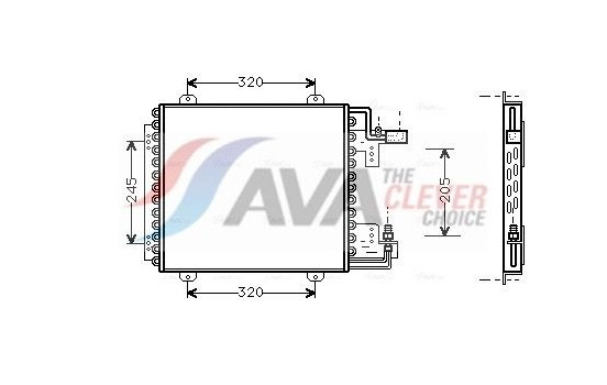 Condenser, air conditioning RT5210 Ava Quality Cooling