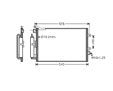 Condenser, air conditioning RT5417D Ava Quality Cooling