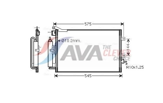 Condenser, air conditioning RT5417D Ava Quality Cooling, Image 2
