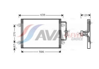 Condenser, air conditioning RTA5256 Ava Quality Cooling