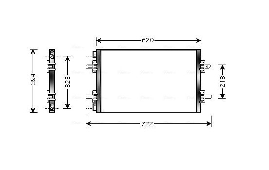 Condenser, air conditioning RTA5294 Ava Quality Cooling