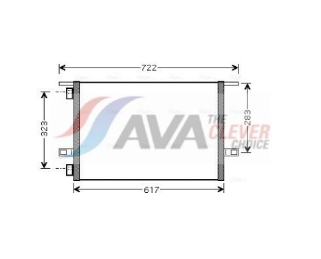 Condenser, air conditioning RTA5304 Ava Quality Cooling