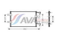Condenser, air conditioning RTA5314 Ava Quality Cooling