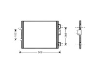 Condenser, air conditioning RTA5315 Ava Quality Cooling