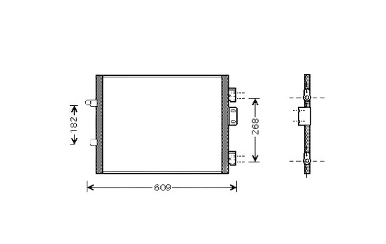 Condenser, air conditioning RTA5315 Ava Quality Cooling