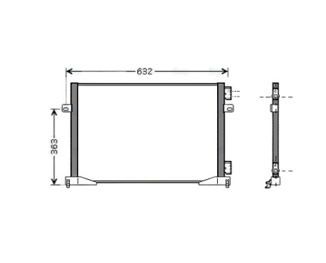 Condenser, air conditioning RTA5339 Ava Quality Cooling