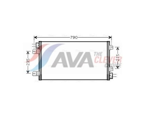 Condenser, air conditioning RTA5342 Ava Quality Cooling