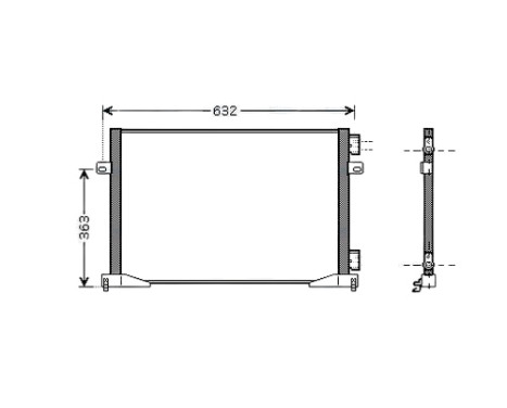 Condenser, air conditioning RTA5400 Ava Quality Cooling