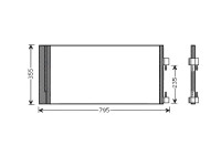 Condenser, air conditioning RTA5430D Ava Quality Cooling