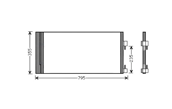 Condenser, air conditioning RTA5430D Ava Quality Cooling