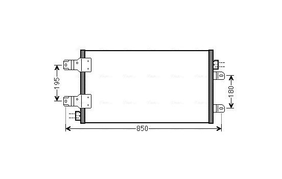 Condenser, air conditioning RTA5443 Ava Quality Cooling