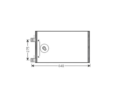 Condenser, air conditioning RTA5444 Ava Quality Cooling