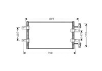 Condenser, air conditioning RTA5451 Ava Quality Cooling