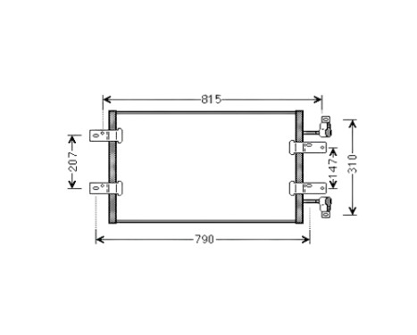 Condenser, air conditioning RTA5451 Ava Quality Cooling