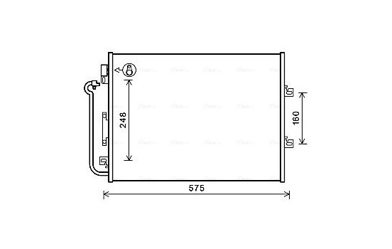 Condenser, air conditioning RTA5454 Ava Quality Cooling