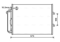 Condenser, air conditioning RTA5454D Ava Quality Cooling