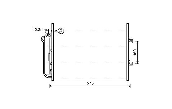 Condenser, air conditioning RTA5454D Ava Quality Cooling