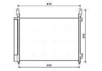 Condenser, air conditioning RTA5466D Ava Quality Cooling