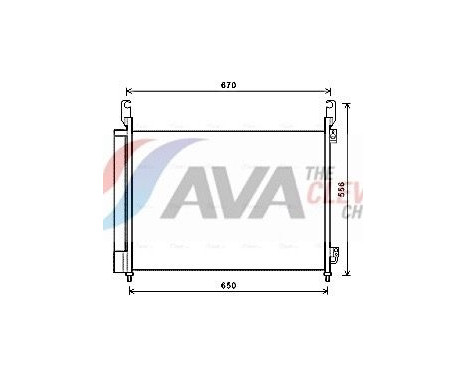 Condenser, air conditioning RTA5466D Ava Quality Cooling