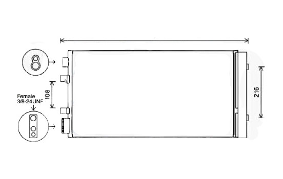 Condenser, air conditioning RTA5483D Ava Quality Cooling