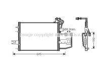 Condenser, air conditioning SA5015 Ava Quality Cooling