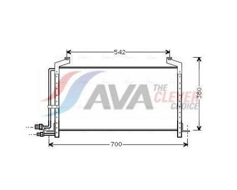Condenser, air conditioning SB5031 Ava Quality Cooling