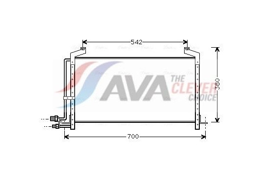 Condenser, air conditioning SB5031 Ava Quality Cooling