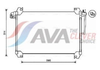 Condenser, air conditioning SBA5074 Ava Quality Cooling