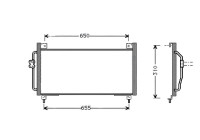 Condenser, air conditioning SU5039 Ava Quality Cooling