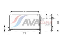 Condenser, air conditioning SU5044 Ava Quality Cooling
