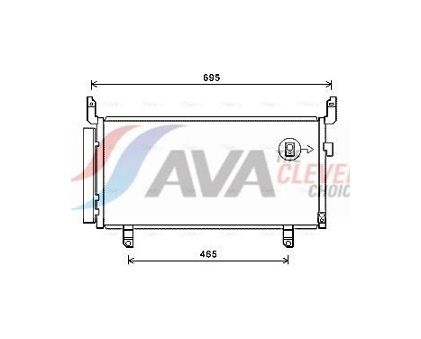 Condenser, air conditioning SU5104D Ava Quality Cooling