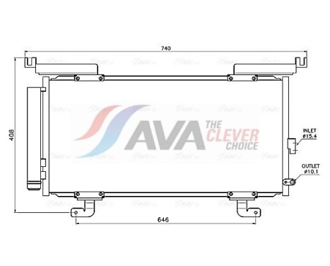 Condenser, air conditioning SU5117D Ava Quality Cooling