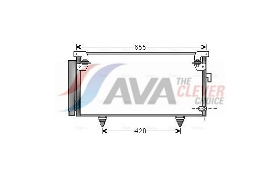 Condenser, air conditioning SUA5073D Ava Quality Cooling