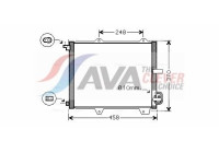 Condenser, air conditioning SZ5088 Ava Quality Cooling