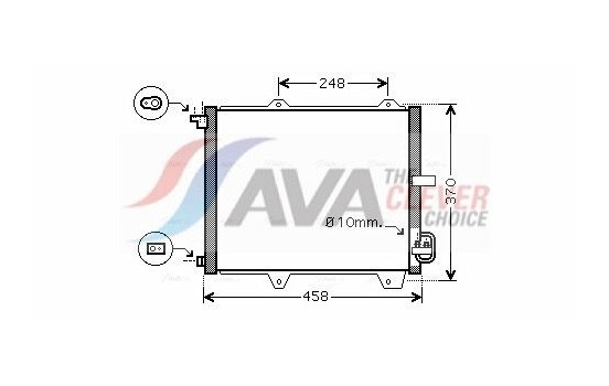 Condenser, air conditioning SZ5088 Ava Quality Cooling