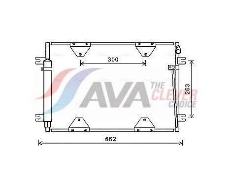 Condenser, air conditioning SZ5139D Ava Quality Cooling, Image 3